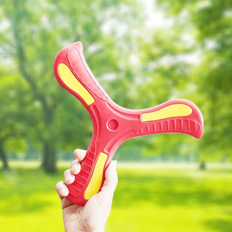 Kids Soft Boomerang Toy Three-Leaf Cross Outdoor Flying Disc Interactive Sports Game for Adults And Kids Decompression Gift
