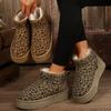 Women Leopard Print Shoes Winter New Comfortable Warm Women's Snow Boots Non-slip Wear-resistant Fashion Plush Short Boots