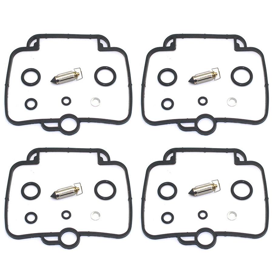 4 Sets for GSX600F GSX600FU GSX600FU2 GSX600 GSX 600 F FU FU2 1990-1997 Motorcycle Carburetor Repair Floating Needle Gasket