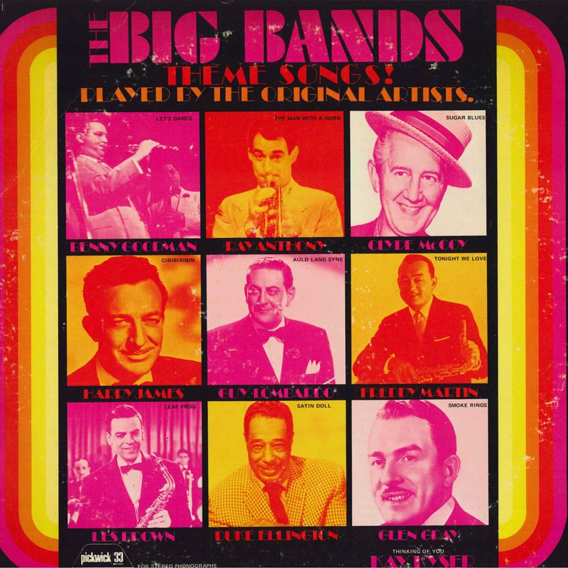 LP Record VARIOUS - Original Big Bands Theme Songs! Pla SPC3235 Pickwick/33 Rec US Jazz Used