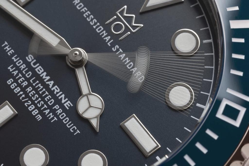 Часы Hyakuichi 20 ATM Water Resistant Sweep Second с керамическим безелем Deep Aqua [HYAKUICHI 101] Diver's Non-Date