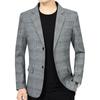 Spring Men Plaid Blazers Jackets Business Casual Suits Coats High Quality Male Slim Blazers Jackets Striped Blazers Coats
