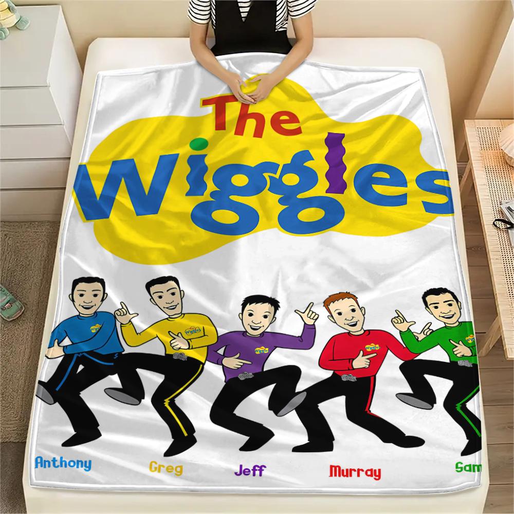 The Wiggles Print Flannel Blanket,High quality Comfortable for All Seasons,Home Decor,Warmth and Comfort,Perfect for Christmas Gifts