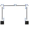 2.4x3 Meters/7.9x9.8ft Heavy Duty Studio Photography Background Support System Metal Backdrop Stand