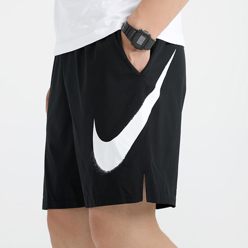 Nike Dri-Fit Flex Woven 3.0 Swoosh Дышащие ультралегкие повседневные спортивные шорты Мужские брюки Черные CZ6371-010