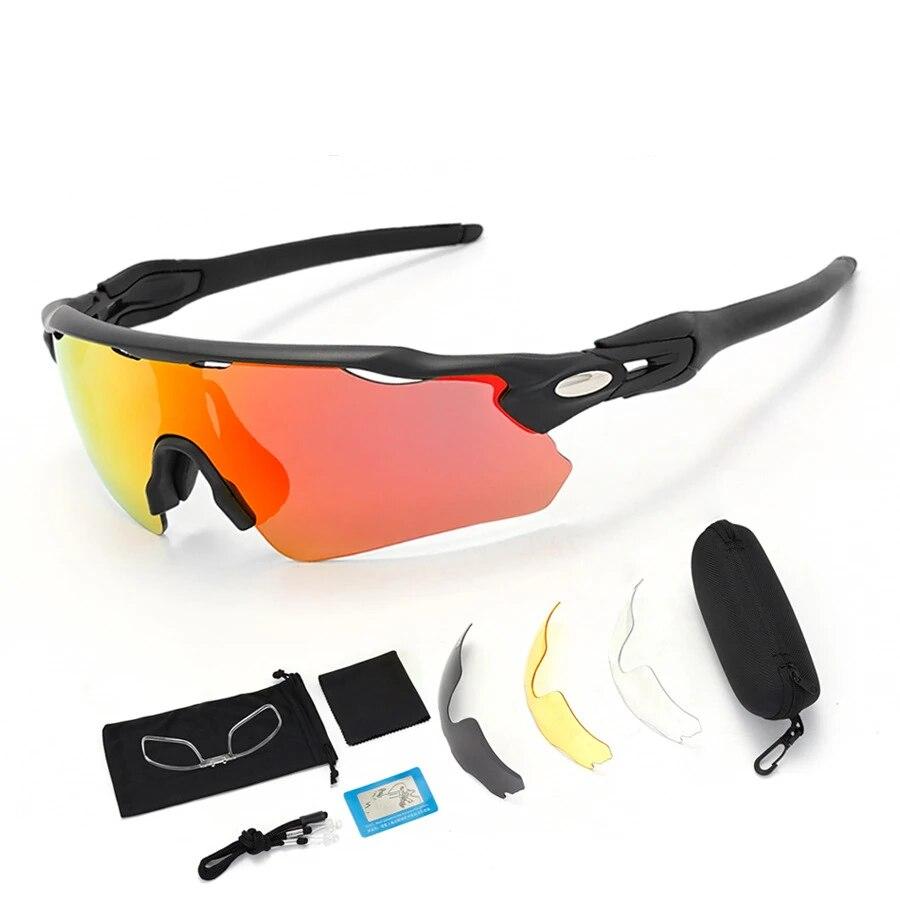 Очки для велоспорта Солнцезащитные очки Спортивные поляризованные линзы для мужчин и женщин Солнцезащитные очки для активного отдыха Очки для велосипедистов Ветрозащитные очки для велосипедистов