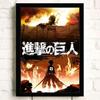 Japanese Anime Attacks Titan Posters, Decorative Prints, Murals, Cafes, Decorative Oil Paintings