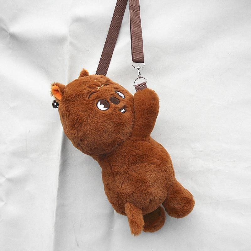 K-Pop Stray Kids Cartoon Plush Backpack Felix Hyunjin Skzoo Plush Backpack Doll Crossbody Bag Accessories Birthday Gifts