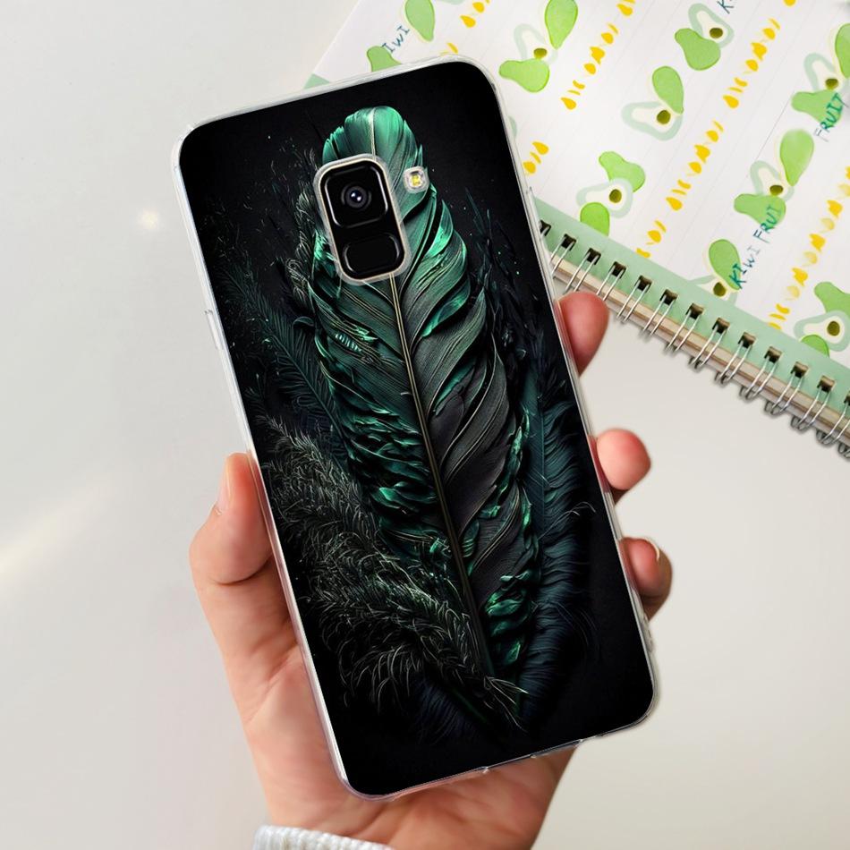 Для Samsung Galaxy A8 (2018) / A8+ (2018) Мягкий силиконовый TPU чехол SM-A730F A530F для Samsung A 8 A8 Plus, милые чехлы с мультяшными пандами