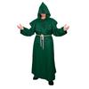 Halloween Costume Cosplay Medieval Hooded Robe Costume Monk Friar Robes Priest Costume Christian