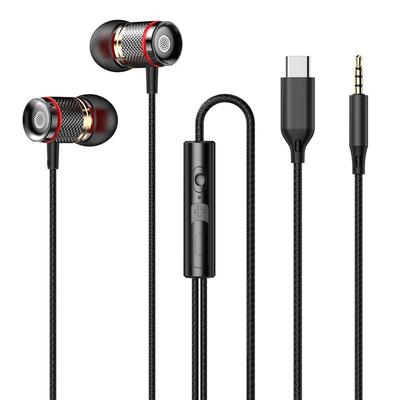 Проводные наушники из сплава высокого качества Type-C с цифровым чипом 3,5 мм, наушники HiFi с шумоподавлением и супербасовой гарнитурой для Samsung Xiaomi