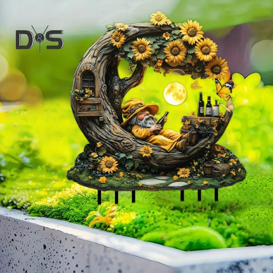 Садовый колышек, акриловый горшок для растений, вставка для вазонов, аксессуары для сада, цветочный горшок, декоративный колышек для двора, комнатных и уличных растений в горшках