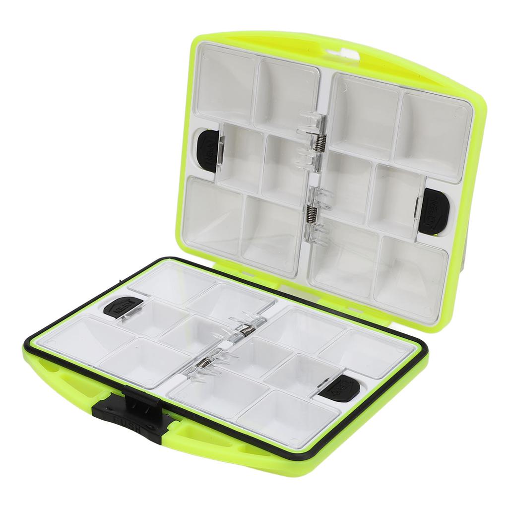 Коробка для хранения рыболовных крючков Двусторонняя Органайзер для рыболовных снастей Многосекционное хранилище для крючков