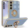 Silicone Case for Samsung Galaxy S24 Plus (S24+), Shockproof TPU Anti-Scratch Elegant Blue