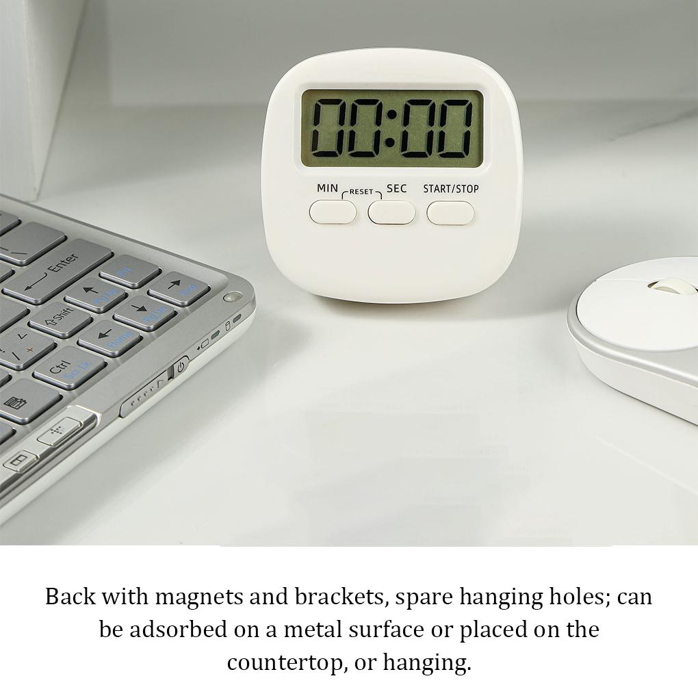 Кухонный таймер с подставкой, обратный отсчет, квадратный для выпечки, будильники для управления временем, обучающие часы для готовки, для дома, спальни, пекарни