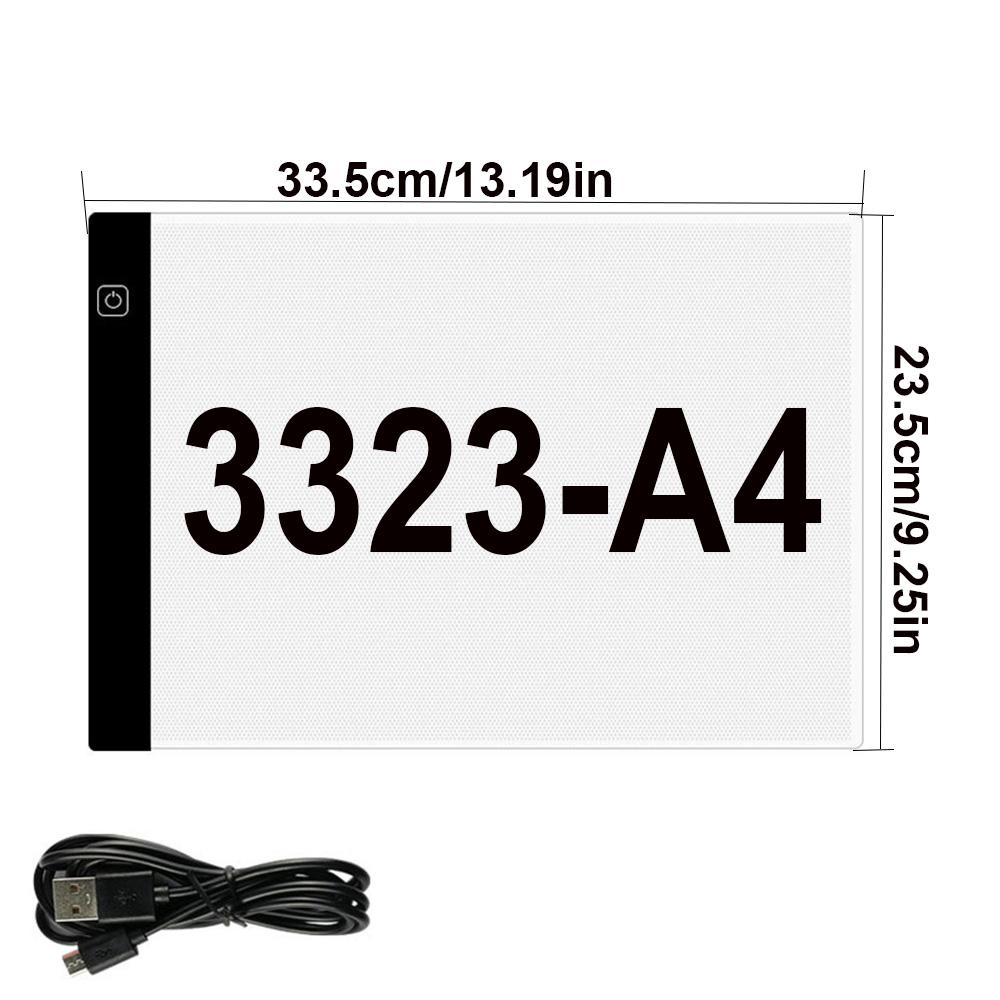 New A4/A5 Three Level Dimmable Led Light Pad Drawing Board Pad Tracing Light Box Eye Protection Easier for Diamond Painting