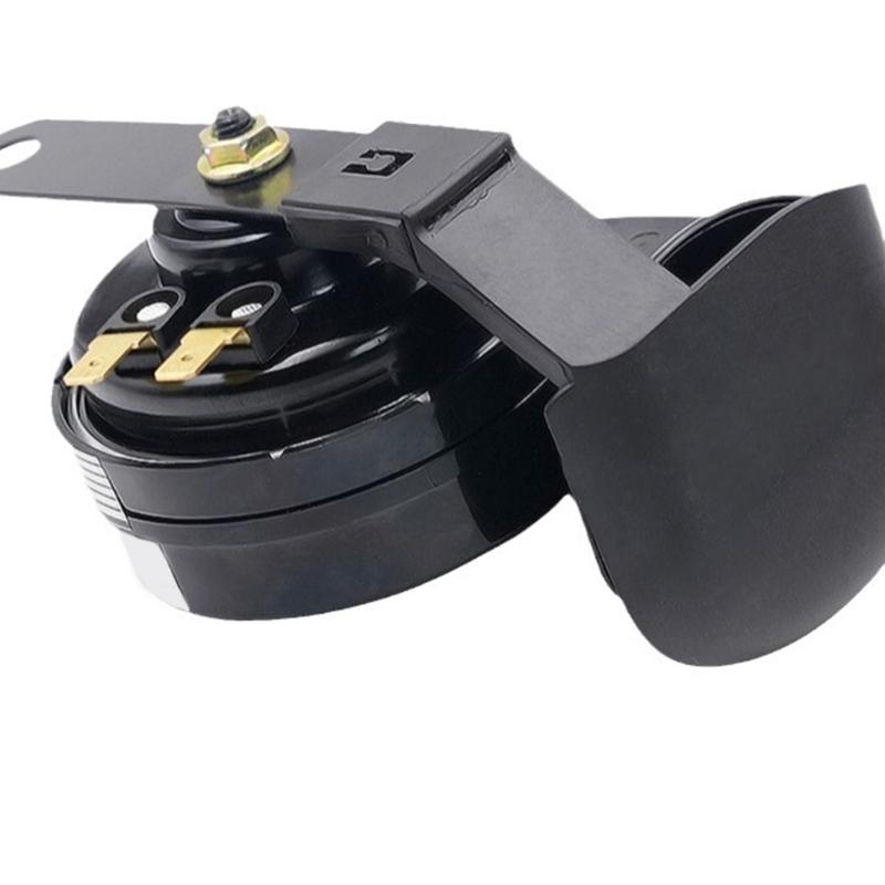 Universal 12V Motorcycle Automotive Horn Metal Build High Frequency Sound Emission Hassle Free Mounting Water Resistant