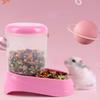 Automatic Hamster Feeder Animal Feeding Station Lightweight Multipurpose Transparent Bowl