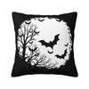 Custom Halloween Goth Bat Throw Pillow Case Living Room Decoration 3D Print Sofa Chair Cushion Cover Polyester Cozy Pillowslip