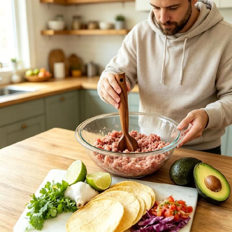 Инструмент для измельчения говяжьего фарша, измельчитель мяса для фарша с эргономичной ручкой, толкушка для мяса, измельчитель для гамбургеров, кухонный инструмент