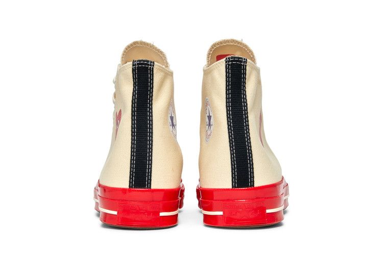 Converse Chuck Taylor All Star 70 Hi Comme des Garcons PLAY Белый Красный