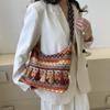 New Spring/Summer Ethnic Style Retro Large Capacity Women's Shoulder Bag with Chinese Tassel - Casual Crossbody Bag
