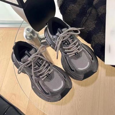 Туфли на платформе Dad Shoes. Женские новые весенние и осенние туфли. Покажите свои ножки. Маленькие и универсальные повседневные спортивные туфли в стиле ретро.