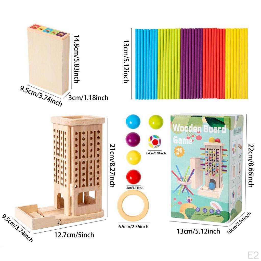Деревянная настольная игра, разноцветные деревянные палочки, математические развивающие игрушки, дошкольная игрушка для семьи