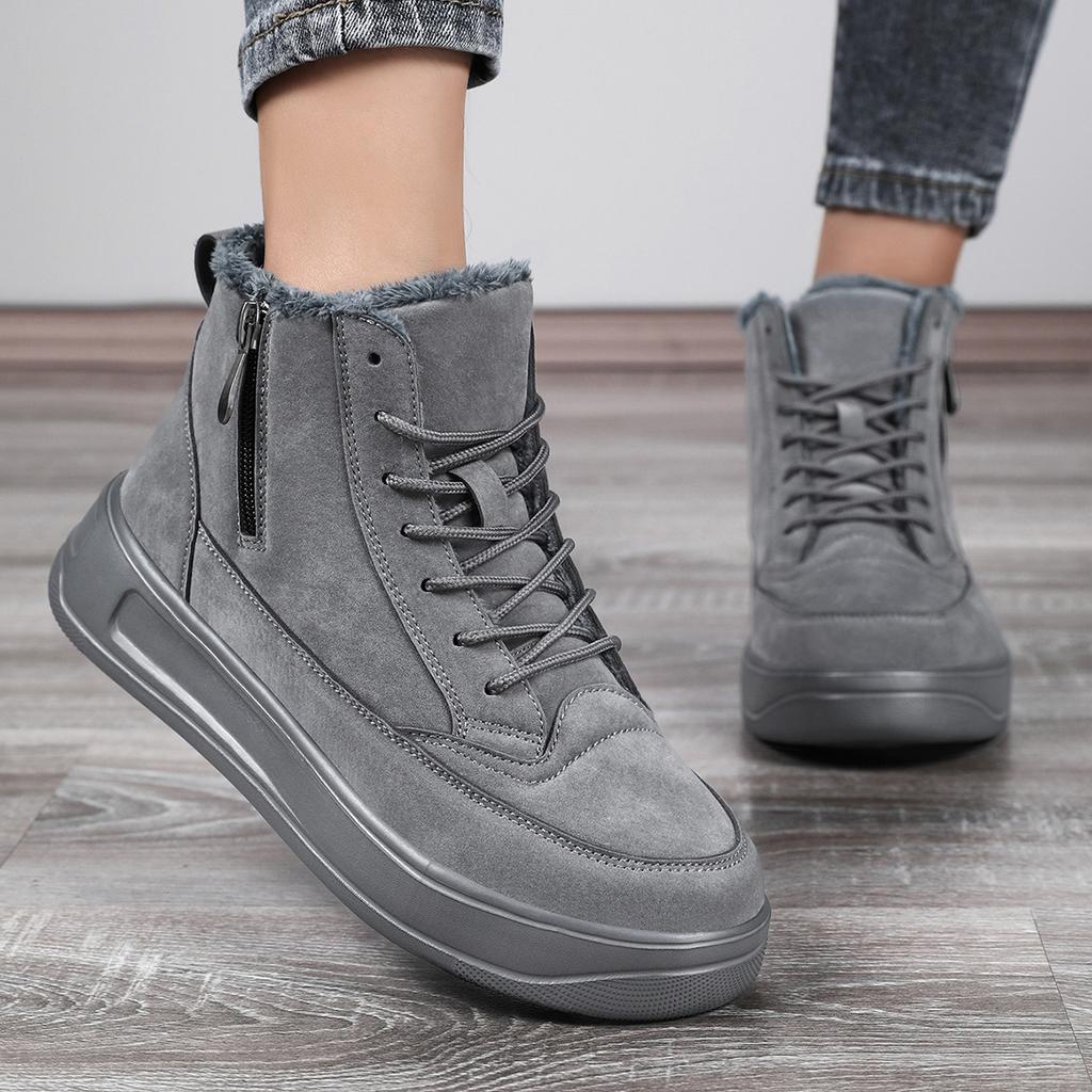 TUINANLE Высококачественные зимние ботильоны для снега, женская теплая обувь с хлопковой подкладкой, ботильоны, мужская обувь