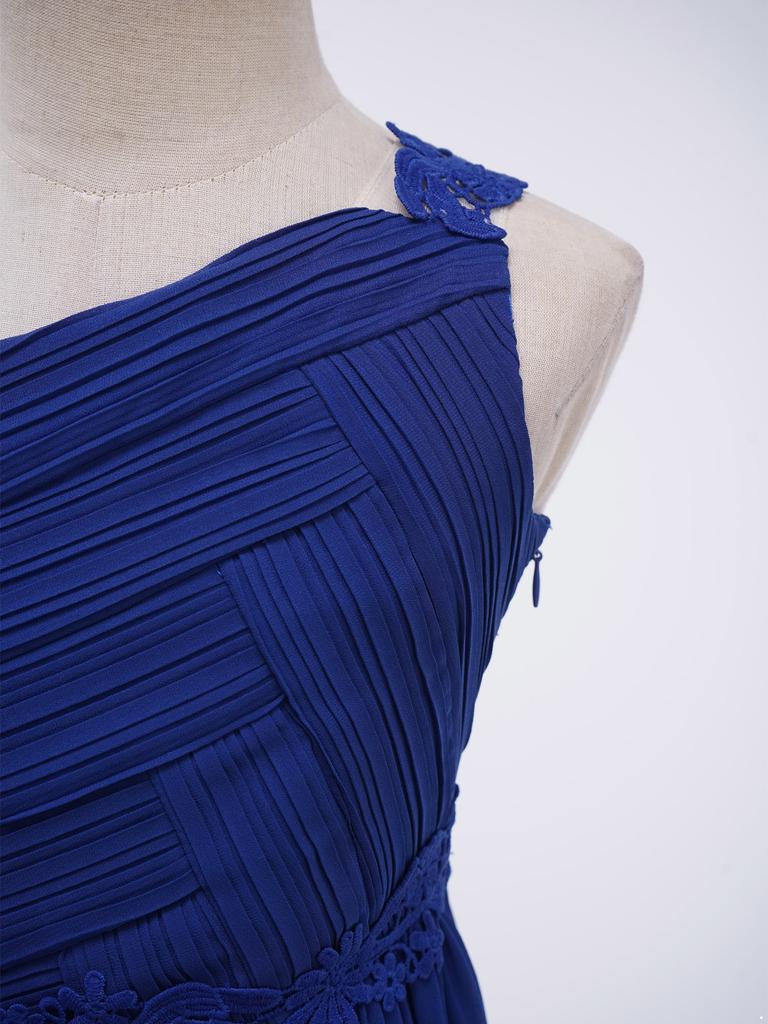 Платье для девочек-цветочниц, бальное платье для девочек, длинное платье на одно плечо, шифоновое платье для подружек невесты, свадебное вечернее платье