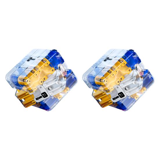 1/2 шт. 3D Пазл Лабиринт Куб Развивающая Головоломка Ручной Лабиринт с Перекатывающимся Шариком Куб Лабиринт Пространственное Восприятие Тренировка Логического Мышления Игрушка Лабиринт с Бусинами