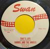 7-дюймовая пластинка GABRIEL & THE ANGELS - That's Life / Don't Wanna Twist No- S4118 Swan 1962 US Рок Б/У
