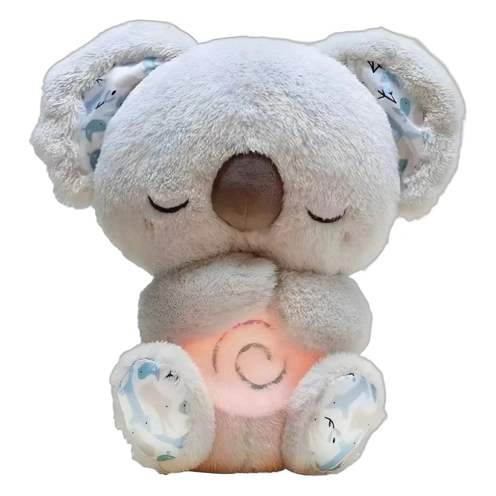 Cute Soothing Koala Sleep Toys for Kids Baby Calming Anxiety Relief Breathing Koala Toy Sleep Buddy Plush Doll With Lights
