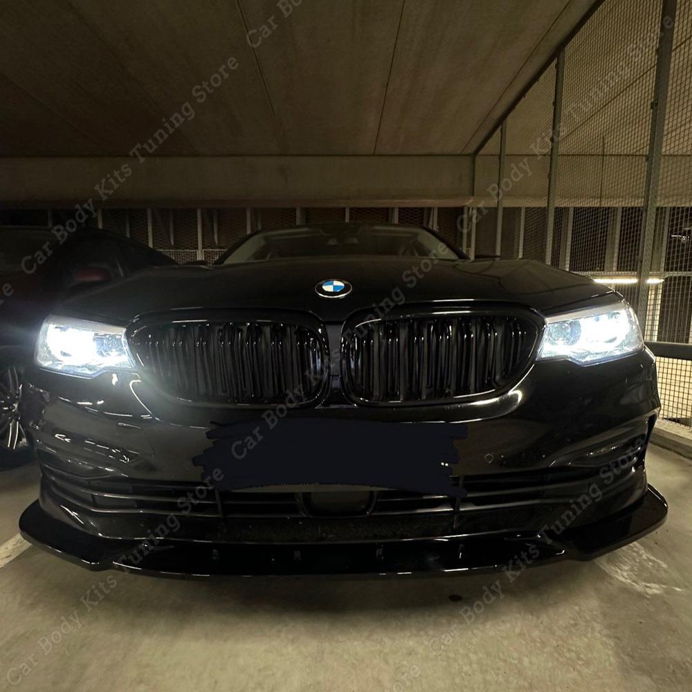 Front Bumper Lip Splitter Spoiler Diffuser For BMW 5 Series G30 525i 530i 2017-2020 Pre-Lci Exterior Tuning Accessories Parts