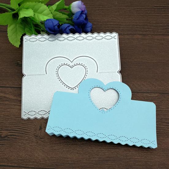 Сердце Сумка Ручка Металлические штампы DIY Скрапбукинг Бумажные карты Изготовление трафаретов