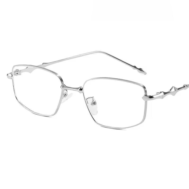 Neutral Square Irregular Anti Blue Light Glasses Trendy Small Frame Clear Optical Glasses Transparent Lens Spectacle