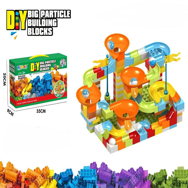 Kids' Enlightenment Marble Run Building Set - Ages 4-6, Changeable Blocks