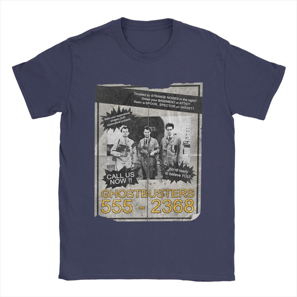 Ghostbuster Who Ya Gonna Call Men's T Shirts Unique Tee Shirt Short Sleeve O Neck T-Shirt Pure Cotton Summer Clothing