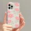 Мягкий чехол для телефона TPU Flower для iPhone 13 Fundas iPhone 11 14 15 12 Pro Max XR 7 8 Plus X Xs SE 13promax прозрачные чехлы