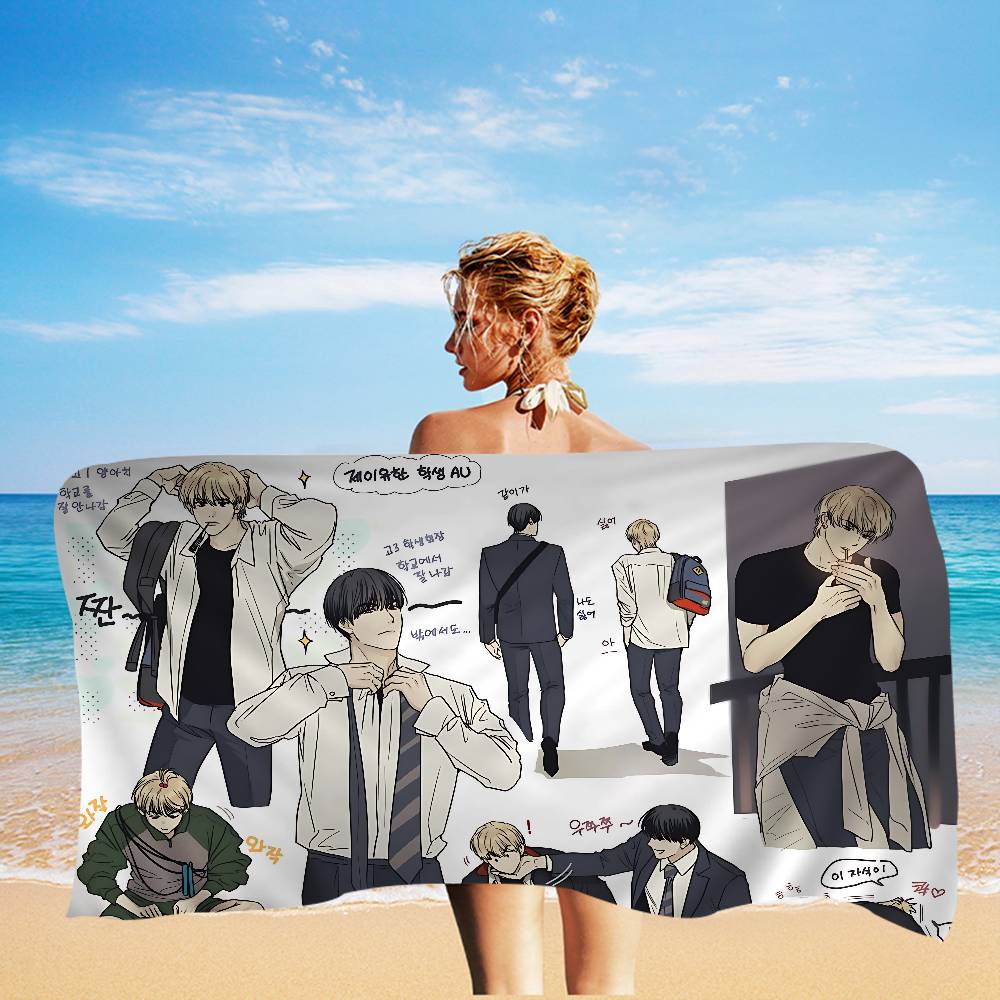 bl Anime payback Beach Towel Colorful Bath Towels for Girl Microfiber Quick Dry Sand Free Beach Yoga Spa Gym Pool