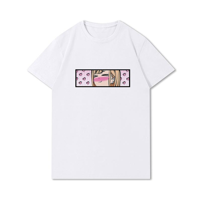 Футболка Marin Kitagawa для женщин, футболки с короткими рукавами в стиле аниме для девочек, топы в стиле Харадзюку