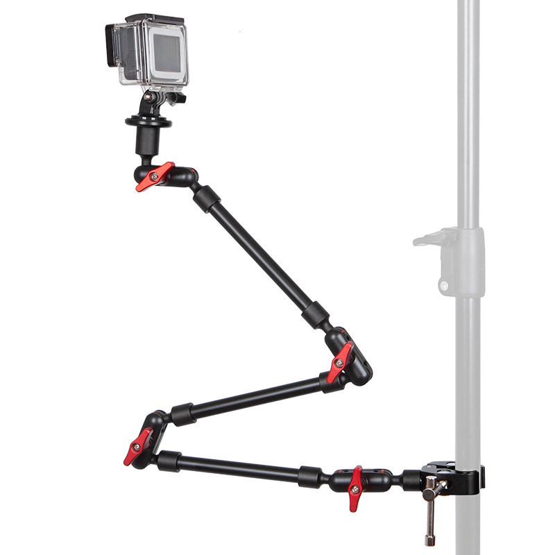 Multi-Functional Metal Crab Claw Camera Tripod with Magic Arm for Mobile Live Streaming and Photography