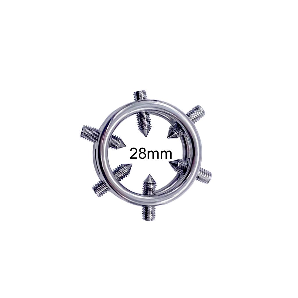 Запорное кольцо из нержавеющей стали, винт, регулируемый мужской замок целомудрия, кольца для пениса, клетка для пениса, рабское женское доминирование, БДСМ