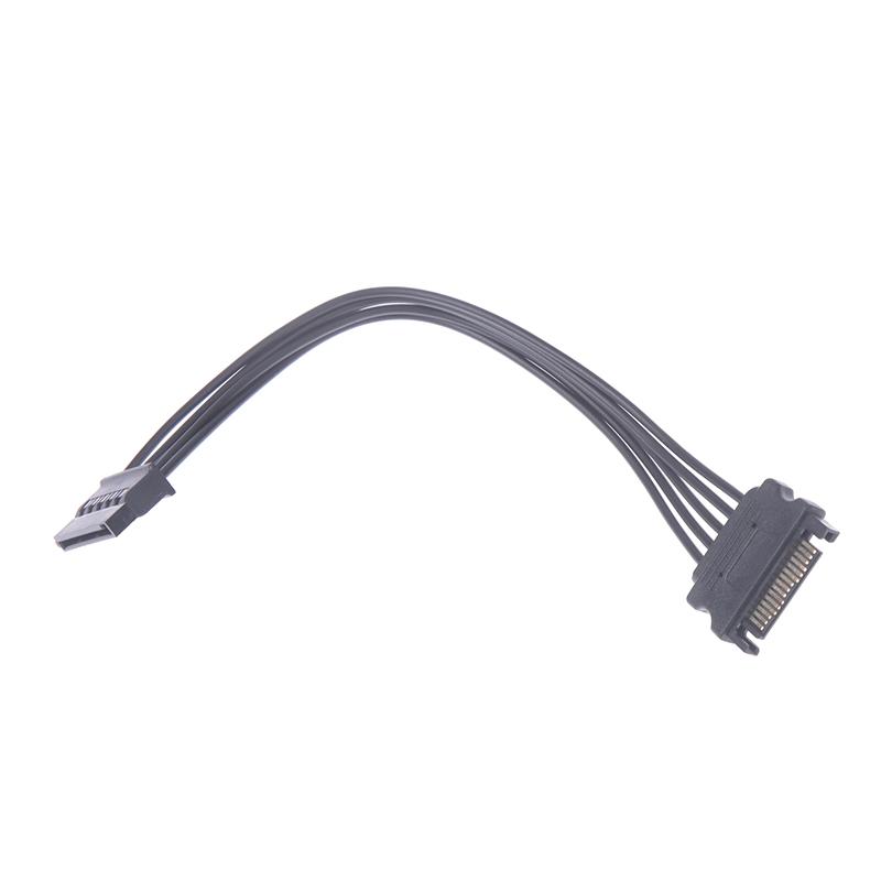 Sata To 15Pin Male To Female Power Extension Cable Hdd Ssd Sata Power Cable 20Cm
