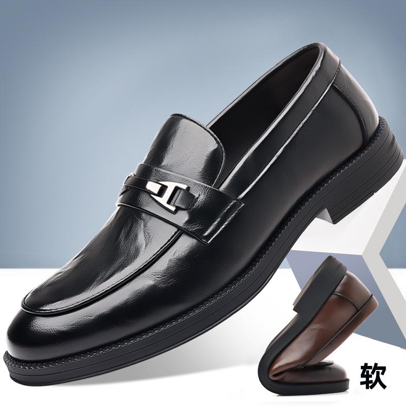 Leather Shoes For Man Genuine Leather Casual Shoes Fashion Business Oxford Shoes High Quality Designer Work Shoes