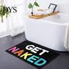 Decorative Bedroom Floor Mat Modern Bath Mat, Absorbent Non-Slip Bathroom Rug, Fun English Letters, Water Foot Pad Machine Washable Cozy Rug
