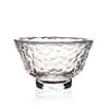 Japanese hammer grain glass tea cup crystal transparent cup Kung Fu tea set home owner small tea cup tea bowl G