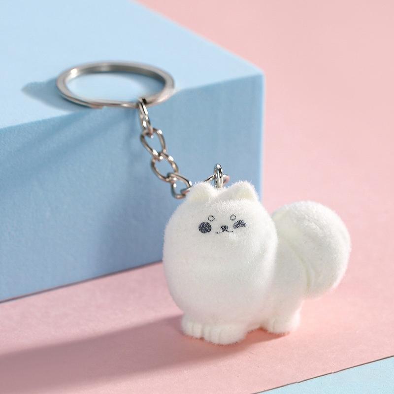 Милый мультяшный трехмерный брелок в виде щенка-кролика, брелок для ключей, новинка, креативный рюкзак, украшения, аксессуары, подарки