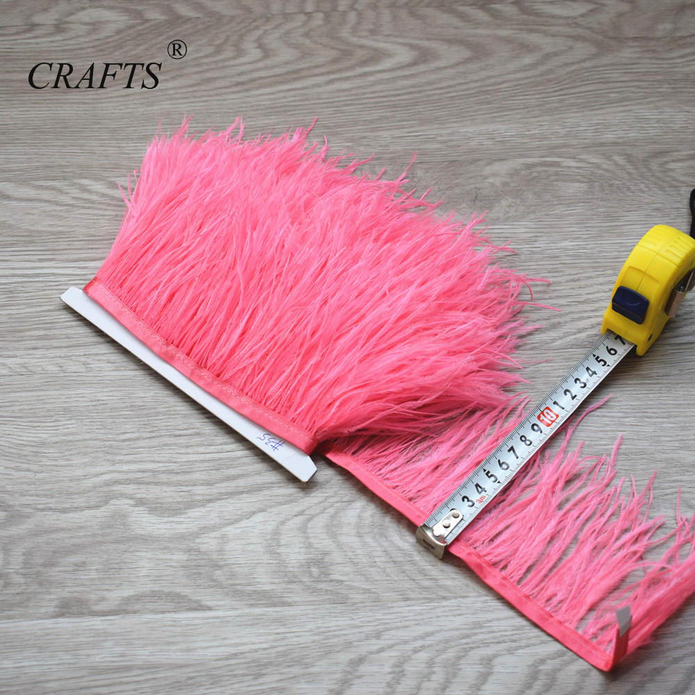 Перо2023 горячо! Пушистая и красивая отделочная ткань с перьями страуса, длина 5-10 м, боковая лента, ширина 8-10 см / Аксессуары для шитья DIY