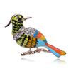 Simple Fashion Brooch Oil Drip Painted Versatile Animal Bird Corsage